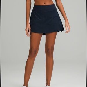 Lululemon pace rival mid rise skirt navy